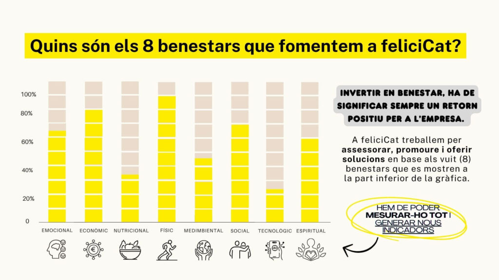 Infografia dels 8 benestars de feliciCat, en català