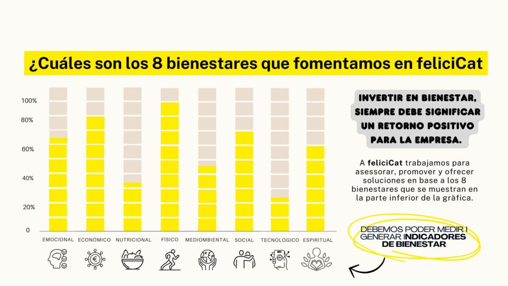 Infografia de los 8 bienestares de feliciCat