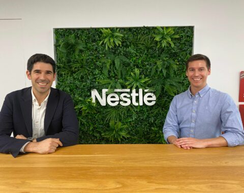 Eduard Alcaraz Y Alex Romaní En Las Oficinas Centrales De Nestlé En Esplugues De Llobregat.