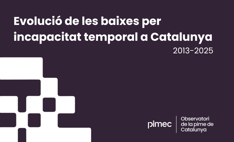 Portada de l'estudi de PIMEC absentisme laboral a Catalunya
