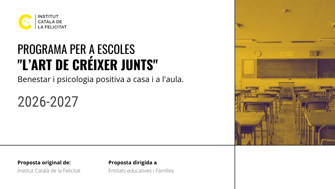 Portada del programa "L'art de créixer junts"